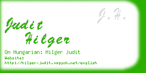 judit hilger business card